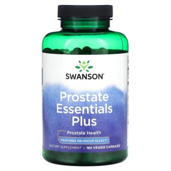 Поддержка простаты, Prostate Essentials Plus, Swanson, 180 вегетарианских капсул