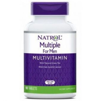 Мультивитамины для мужчин, Multiple for Men Multivitamin, Natrol, 90 таблеток