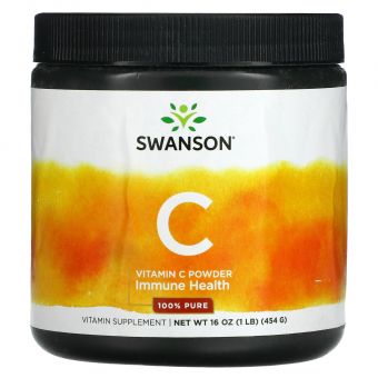 Вітамін С, Pure Vitamin C, Swanson, порошок, 454 г