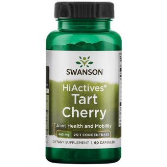 Екстракт вишні, Hiactives Tart Cherry, Swanson, 465 мг, 60 капсул