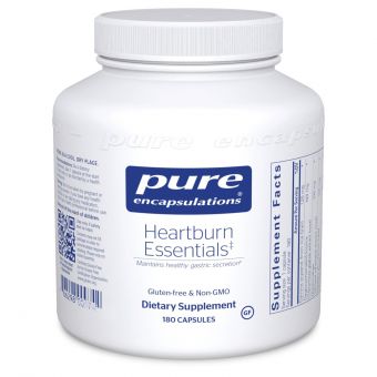 Засіб від печії, Heartburn Essentials, Pure Encapsulations, 180 капсул