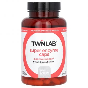 Супер энзимы, Super Enzyme, Twinlab, 50 капсул