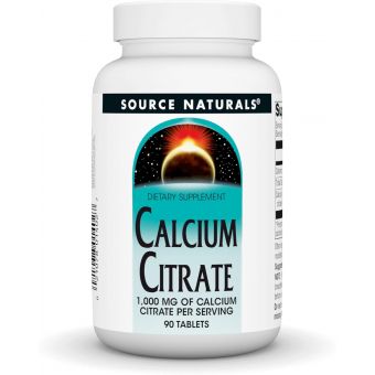 Кальцій цитрат, Calcium Citrate, Source Naturals, 1000 мг, 90 капсул