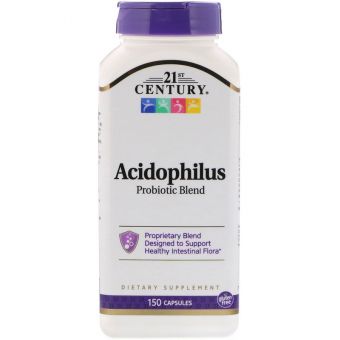 Пробиотики, Acidophilus Probiotic, 21st Century, 150 капсул