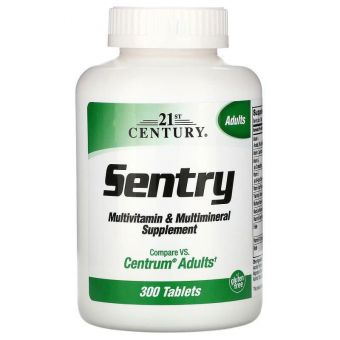 Мультивитамины и минералы Sentry, (Multivitamin Multimineral), 21st Century, для взрослых, 300 таблеток