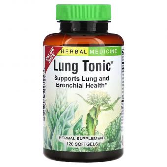 Тонік для легенів, Lung Tonic, Herbs Etc., 120 м'яких таблеток