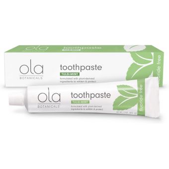 Зубна паста без фториду, Toothpaste with Tulsi, Dr. Mercola, освіжаюча, м'ятна, 85 г