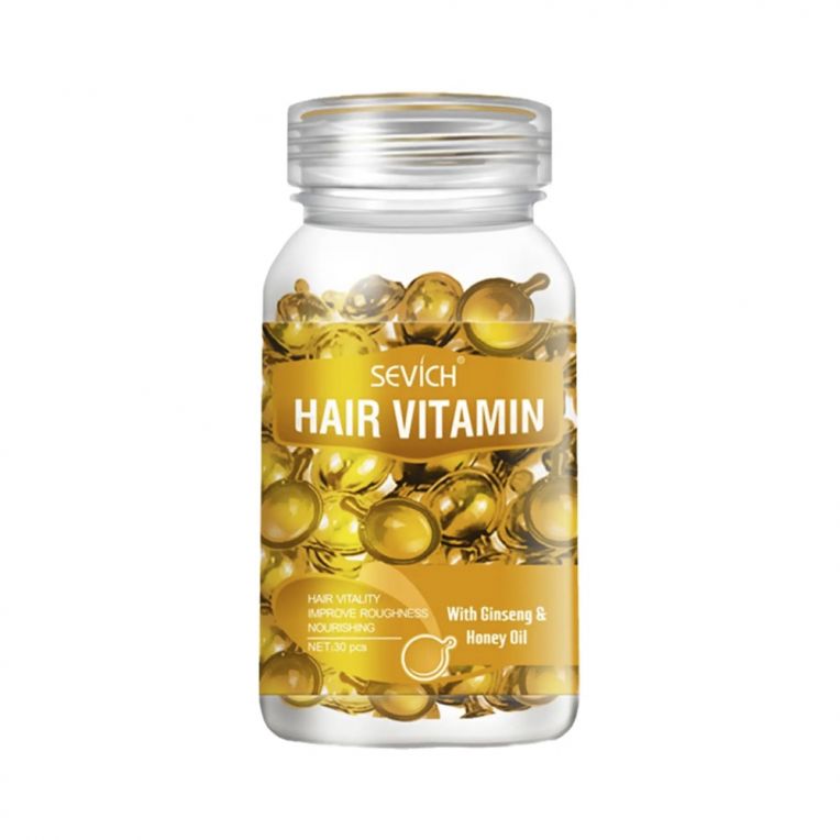 Вітаміни для волосся живильні в капсулах Honey Oil & Ginseng (1 капсула) (3 мл) Sevich