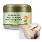 Омолоджуюча маска для обличчя та шиї з колагеном Bioaqua Pigskin Collagen Nourishing Mask (100 м)