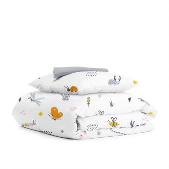Детское постельное белье в кроватку GREY BEES