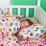 Дитяча постільна білизна в ліжечко PINK CAKES