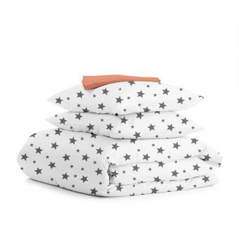 Двуспальная постель с простыней на резинке BIG STARS CS4