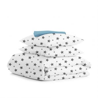 Полуторная постель с простыней на резинке BIG STAR CS4