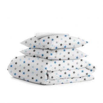 Семейный комплект постельного белья BLUE STAR CS3