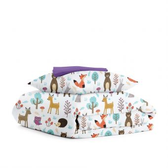Детское постельное белье в кроватку COLORFUL ANIMALS CS3