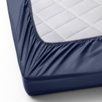 Двуспальная постель с простыней на резинке STAR AMERICA DARK BLUE CS1