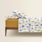 Полуторная постель с простыней на резинке WATERCOLOR FLOWERS