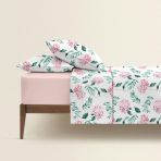 Полуторная постель с простыней на резинке SPRING FLOWERS