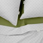Двуспальная постель с простыней на резинке MINI DOTS CS8