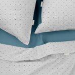 Двуспальная постель с простыней на резинке MINI DOTS CS7