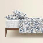 Полуторная постель с простыней на резинке FLOWERS YARD CS6