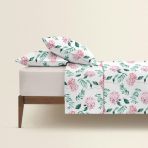 Полуторная постель с простыней на резинке SPRING FLOWERS CS1