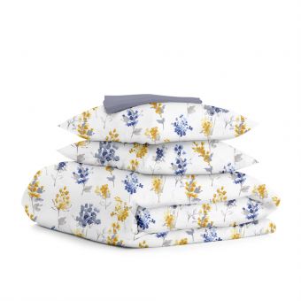 Семейный комплект постельного белья WATERCOLOR FLOWERS CS2