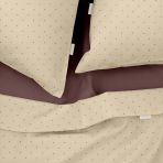 Двуспальная постель с простыней на резинке MINI DOTS CS54