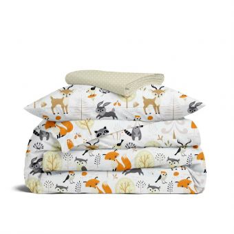 Детское постельное белье в кроватку ANIMALS CS19