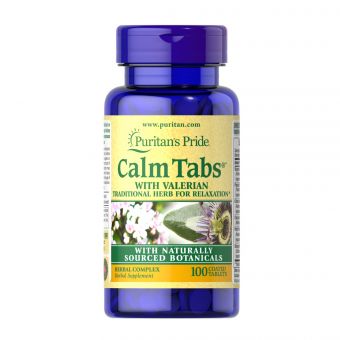 Calm Tabs Valerian Passion Flower Hops - 100tabs