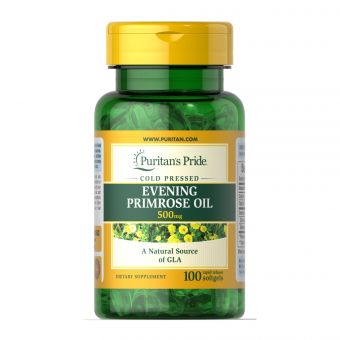 Evening Primrose Oil 500 mg with GLA - 100 Softgels