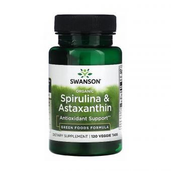 Organic Spirulina & Astaxanthin - 120 veg tabs