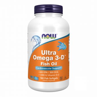 Ultra Omega 3-D™ Fish Oil - 180 Fish Softgels