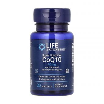 Super Ubiquinol CoQ10 with Enhanced Mitochondrial Support 50 mg - 30 softgels