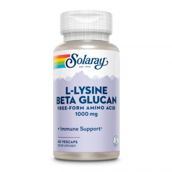 L-Lysine with Beta Glucan 1000mg - 60 vcaps