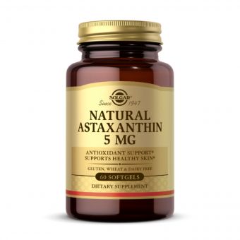 Natural Astaxanthin 5 mg - 60 softgels