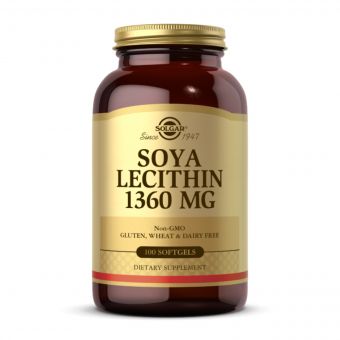 Lecithin 1360mg (Natural Soya) - 180 softgels