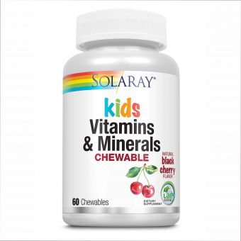 Children's Vitamins & Minerals Chewable - 60 vcaps Black Cherry (Повреждена банка)