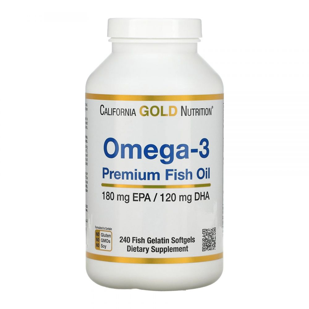 Omega-3 Premium Fish Oil 180mg - 240 softgels