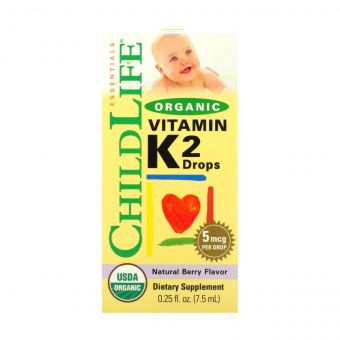 Organic Vitamin K2 Liquid - 7.5ml Natural Berry 