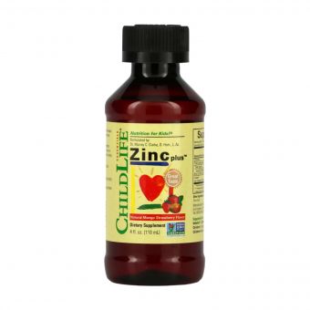 Zinc Plus Liquid - 118ml Natural Mango Strawberry 