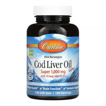 Cod Liver Oil Super 1000mg - 100 softgels