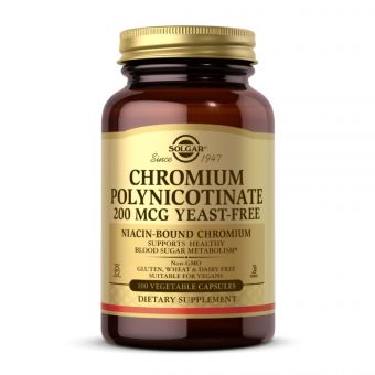 Chromium Polynicotinate 200mcg YeastFree - 100 vcaps