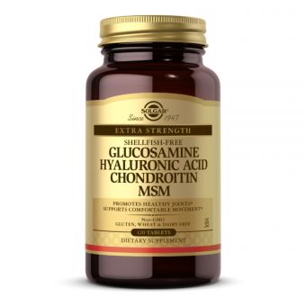 Glucosamine Hyaluronic Acid Chondroitin MSM (Shellfish-Free) - 120 tabs