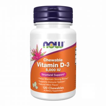 VIT D-3 5000 IU Chewable Mint - 120 Chewables