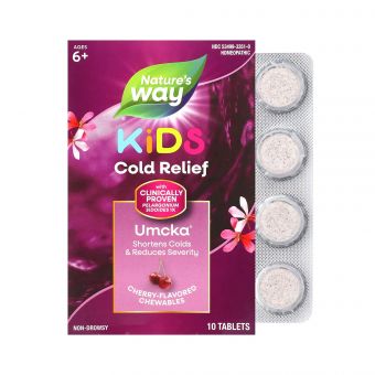 Umcka Coldcare Cherry Kids -10 chew tabs