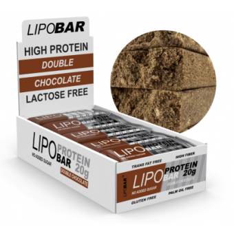 Lipobar - 20x50g Double chocolate