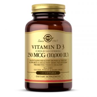 Vitamin D3 250mcg (10 000IU) - 120 softgels