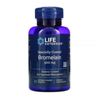 Specially-Coated Bromelain	500 mg - 60 tabs