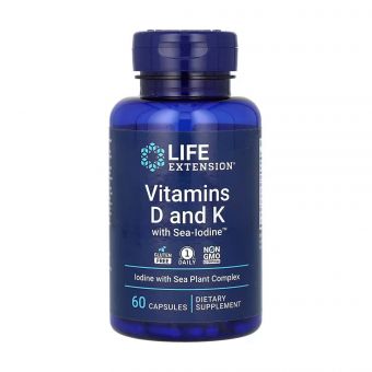 Vitamins D and K with Sea-Iodine™ - 60 caps